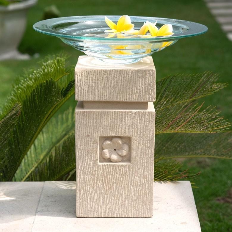 石柱 石造 オブジェ 置物 アジアン ばり パラス石 L アジア雑貨 バリ雑貨 エステ スパ リゾート プルメリア 9751 | ブランド登録なし | 03