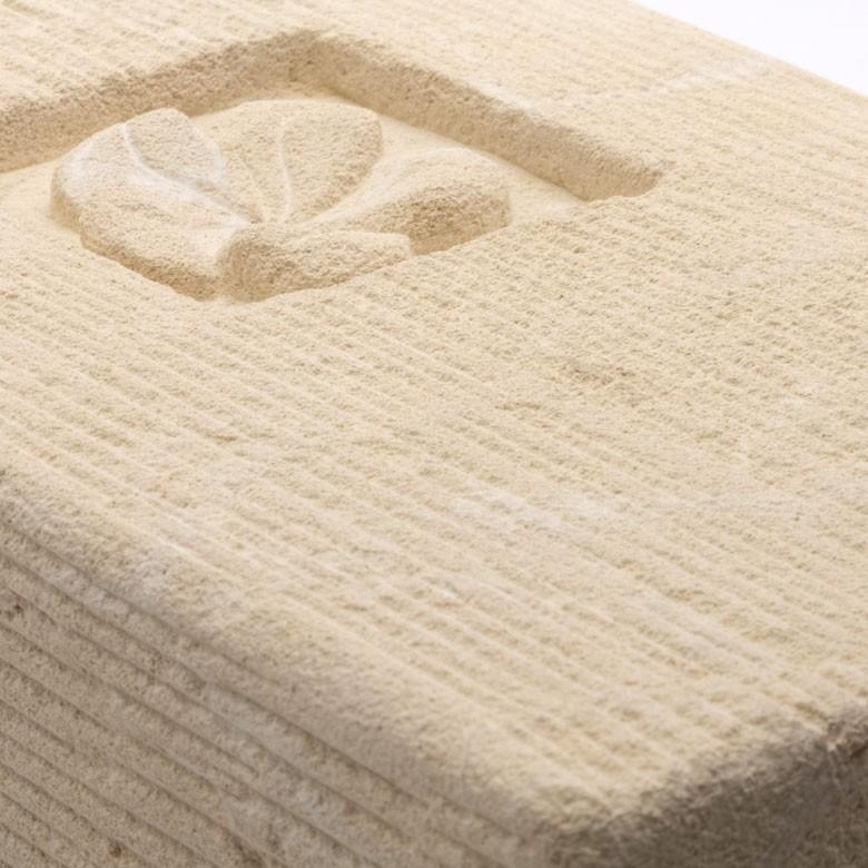 石柱 石造 オブジェ 置物 アジアン ばり パラス石 L アジア雑貨 バリ雑貨 エステ スパ リゾート プルメリア 9751 | ブランド登録なし | 06