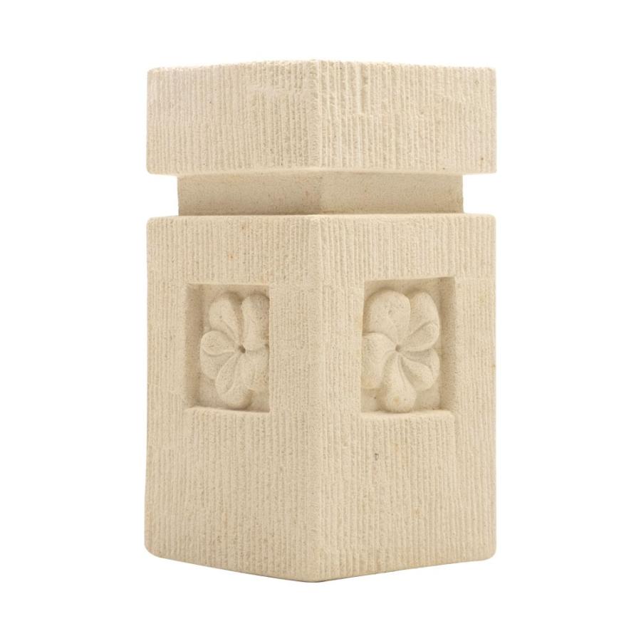 石柱 石造 オブジェ 置物 アジアン ばり パラス石 M アジア雑貨 バリ雑貨 エステ スパ リゾート プルメリア 9752 | ブランド登録なし | 10