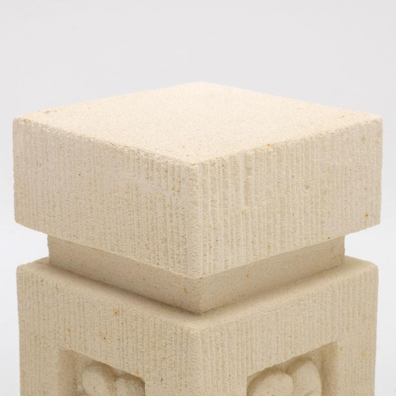 石柱 石造 オブジェ 置物 アジアン ばり パラス石 M アジア雑貨 バリ雑貨 エステ スパ リゾート プルメリア 9752 | ブランド登録なし | 07