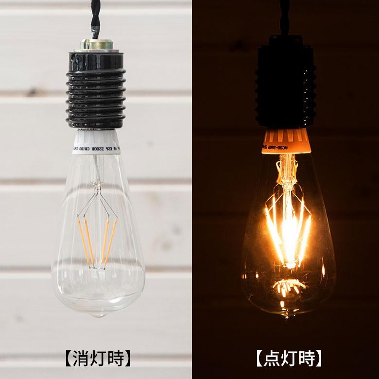 LED電球 レトロランプ E26口金 クリア 電球 E26 裸電球 レトロ アンティーク 98002 | ブランド登録なし | 02