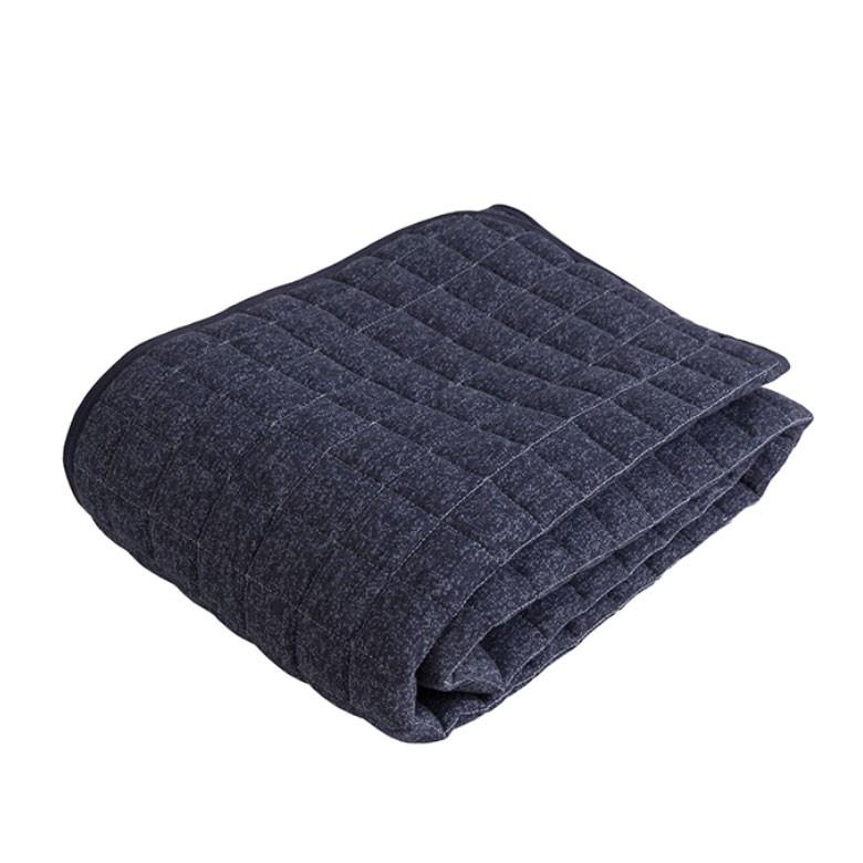 敷きパッド セミダブル 綿 スウェット生地 シーツ ベッド用  洗濯可 丸洗い おしゃれ ブルー グレー 98101 | ブランド登録なし | 13