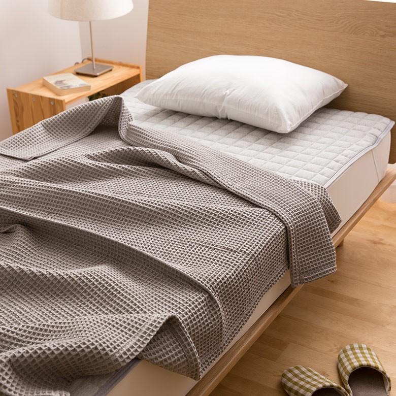 敷きパッド セミダブル 綿 スウェット生地 シーツ ベッド用  洗濯可 丸洗い おしゃれ ブルー グレー 98101 | ブランド登録なし | 08