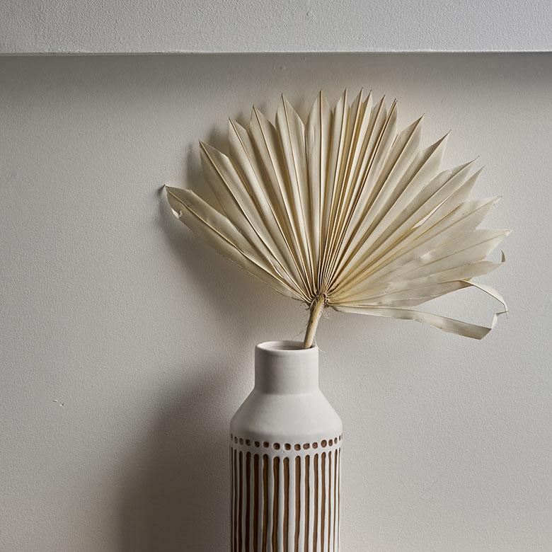 ドライ フラワー ファン パーム リーフ ヤシ 高さ55cm プランツ 花材 ハンキング スワッグ アート ディスプレイ おしゃれ インテリア 雑貨 西海岸 98106 |  | 05