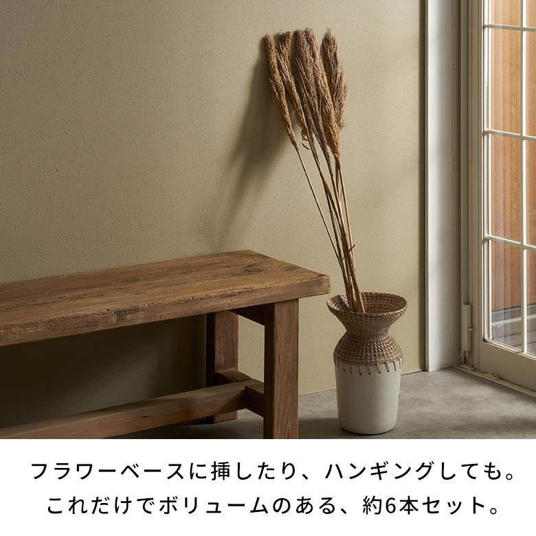 ドライ フラワー パンパスグラス リーフ 高さ55cm プランツ 花材 ハンキング スワッグ アート ディスプレイ おしゃれ インテリア 雑貨 ナチュラル 西海岸 98108 | ブランド登録なし | 04