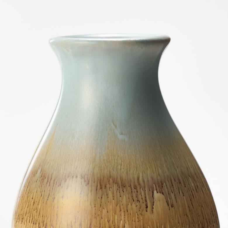 フラワー ベース 花 瓶 びん 水入れ 可 約 W 12cm D H 20cm 陶器