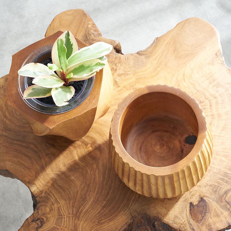 プランターカバー 天然 木 製 マンゴー ウッド 3号 インナー ポット 付き 底穴なし 直径 約 15cm 高さ 13cm 植木 鉢 おしゃれ 北欧 カフェ 雑貨 西海岸 98113 |  | 05