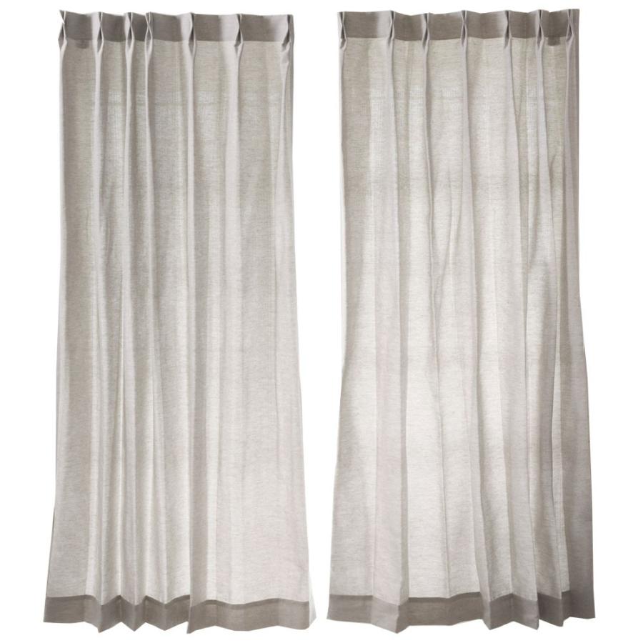 カーテン 無地 2枚組 幅100×丈200cm 2枚セット 安い ウォッシャブル 洗える ドレープカーテン 非遮光 Aフックアジャスター付き ブルー ベージュ 98204 | ブランド登録なし | 13