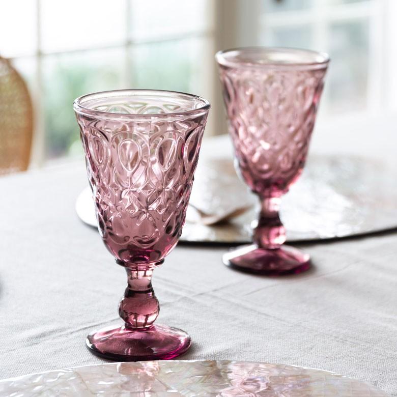 コップ グラス 脚付き ダイヤモンドカット ガラス食器 ガラスコップ