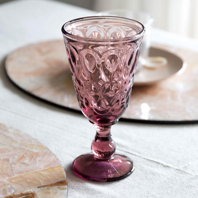 コップ グラス 脚付き ダイヤモンドカット ガラス食器 ガラスコップ