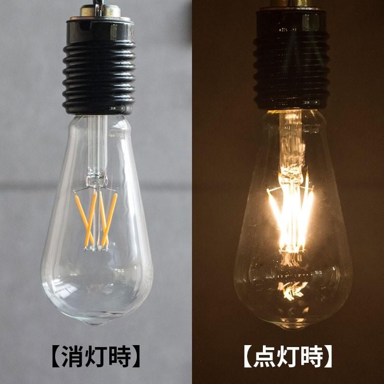 LED電球 E26口金 レトロランプ 照明 エジソン電球 ロング 縦長 クリア 暖色系 裸電球 98400 | ブランド登録なし | 02