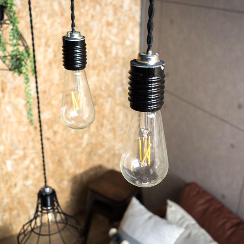 LED電球 E26口金 レトロランプ 照明 エジソン電球 ロング 縦長 クリア 暖色系 裸電球 98400 | ブランド登録なし | 05