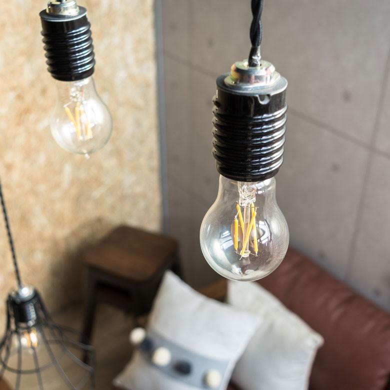 LED電球 E26口金 クリア 暖色系 エジソン電球 レトロランプ 照明 裸電球 ヴインテージ 雫型 ライト フィラメント 照明器具 98401 | ブランド登録なし | 05