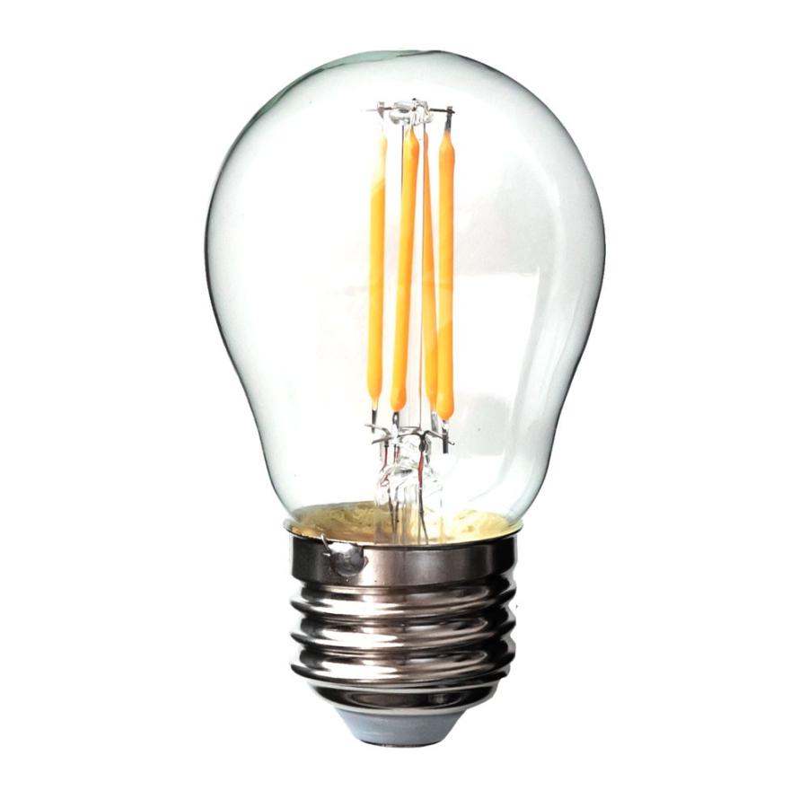 LED電球 E26口金 レトロランプ 照明 丸型 ミニサイズ 直径4.5cm クリア 暖色系 裸電球 照明器具 98402 | ブランド登録なし | 16