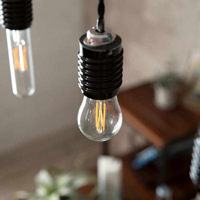 LED電球 E26口金 レトロランプ 照明 丸型 ミニサイズ 直径4.5cm クリア 暖色系 裸電球 照明器具 98402 | ブランド登録なし | 04