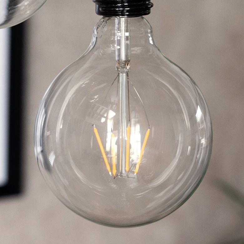 LED電球 E26口金 レトロランプ 照明 丸型 球体 クリア 暖色系 裸電球 大きい ボール型 ライト 98403 | ブランド登録なし | 12