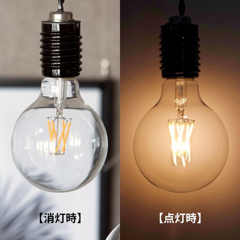 LED電球 E26口金 レトロランプ 照明 丸型 球体 クリア 暖色系 裸電球 直径9.5cm 大きい ボール型 ライト 98404 | ブランド登録なし | 02