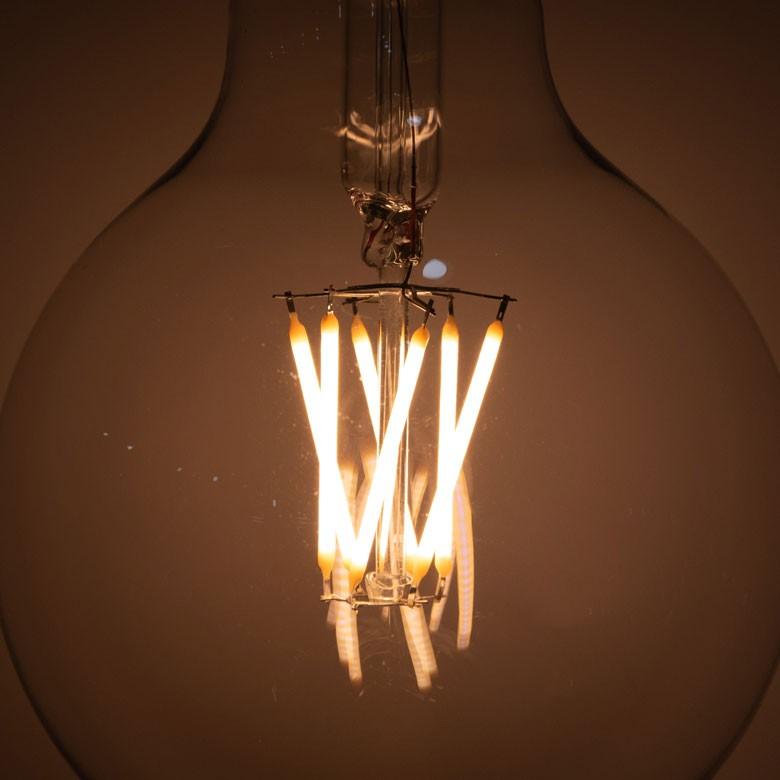 LED電球 E26口金 レトロランプ 照明 丸型 球体 クリア 暖色系 裸電球 直径9.5cm 大きい ボール型 ライト 98404 | ブランド登録なし | 05