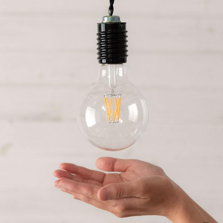 LED電球 E26口金 レトロランプ 照明 丸型 球体 クリア 暖色系 裸電球 直径9.5cm 大きい ボール型 ライト 98404 | ブランド登録なし | 07