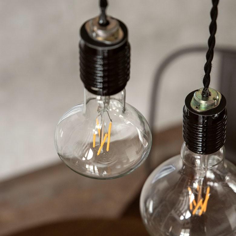 LED電球 E26口金 レトロランプ 照明 レフランプ風 クリア 暖色系 裸電球 直径9.5cm 大きい ライト 照明器具 98405 | ブランド登録なし | 04