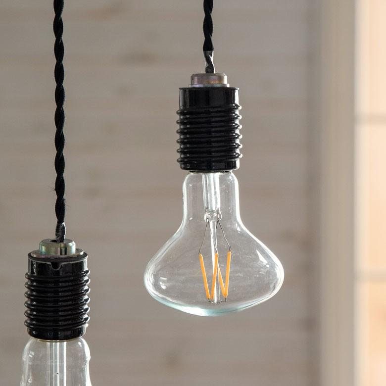 LED電球 E26口金 レトロランプ 照明 レフランプ風 クリア 暖色系 裸電球 直径9.5cm 大きい ライト 照明器具 98405 | ブランド登録なし | 06