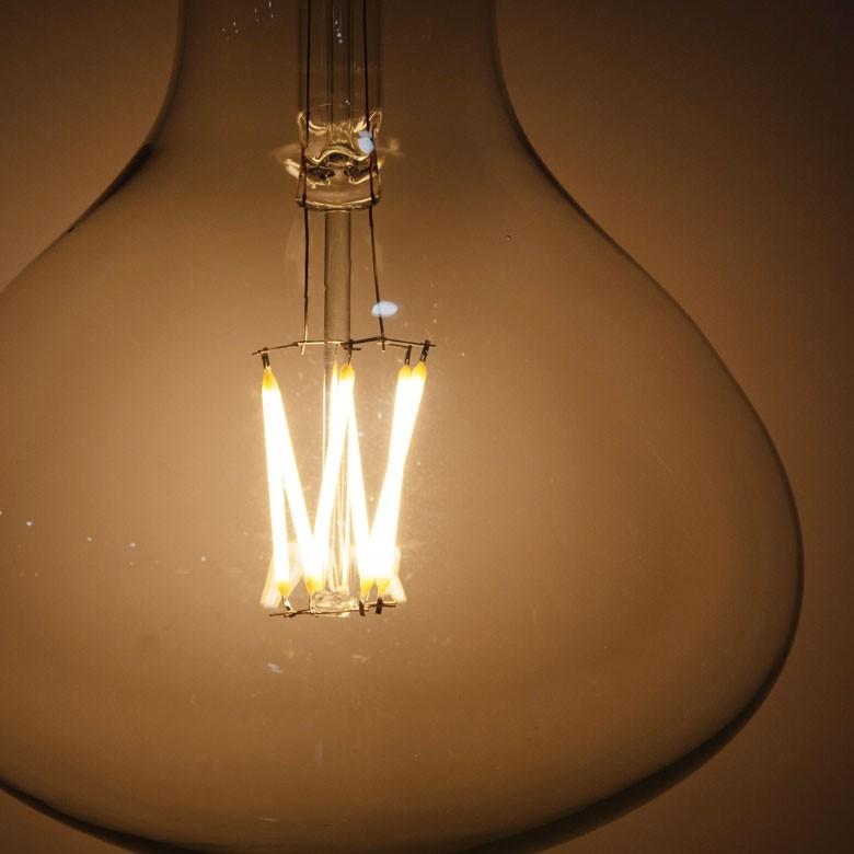 LED電球 E26口金 レトロランプ 照明 レフランプ風クリア 暖色系 裸電球 直径12.5cm 大きい フラスコ型 ライト 98406 | ブランド登録なし | 05