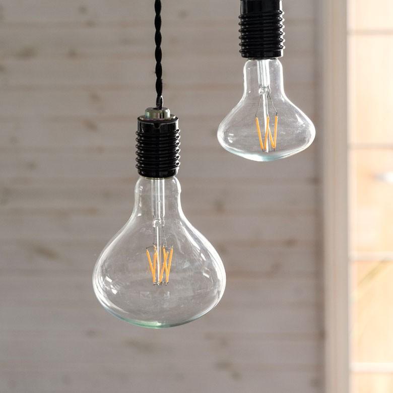 LED電球 E26口金 レトロランプ 照明 レフランプ風クリア 暖色系 裸電球 直径12.5cm 大きい フラスコ型 ライト 98406 | ブランド登録なし | 06