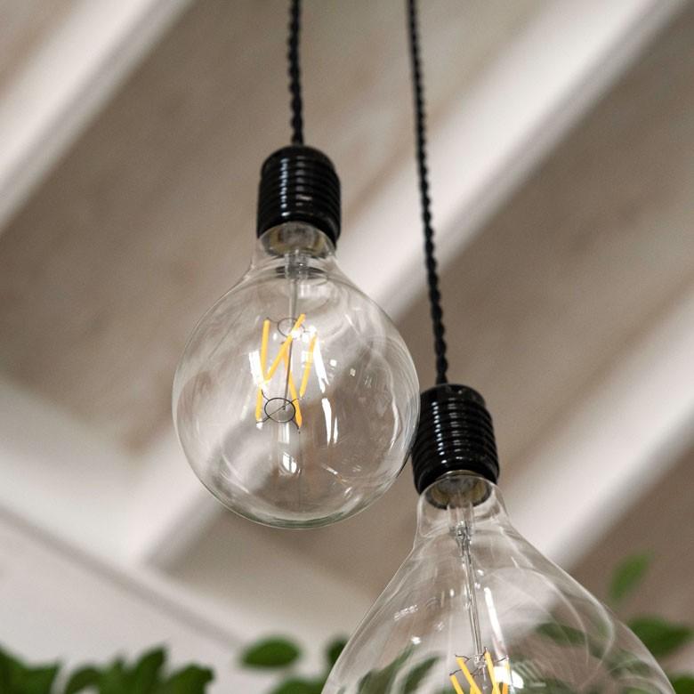 LED電球 E26口金 レトロランプ 照明 クリア 暖色系 エジソン電球 裸電球 直径11.5cm 大きい 船舶用 ライト 98407 | ブランド登録なし | 10