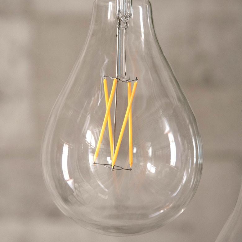 LED電球 E26口金 レトロランプ 照明 クリア 暖色系 エジソン電球 裸電球 直径11.5cm 大きい 船舶用 ライト 98407 | ブランド登録なし | 12