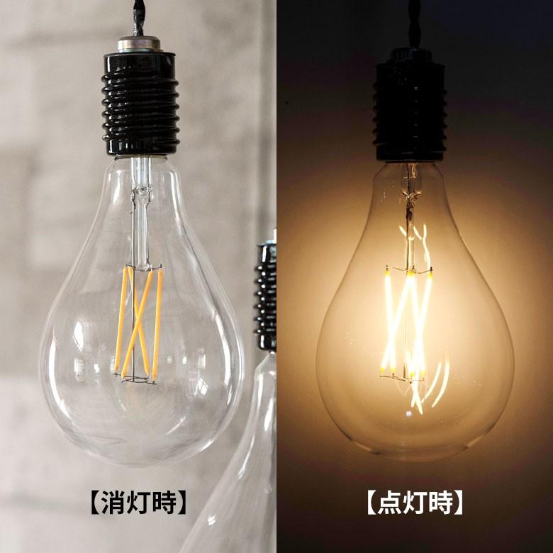 LED電球 E26口金 レトロランプ 照明 クリア 暖色系 エジソン電球 裸電球 直径11.5cm 大きい 船舶用 ライト 98407 | ブランド登録なし | 02