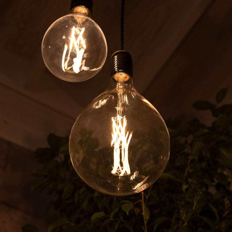 LED電球 E26口金 レトロランプ 照明 クリア 暖色系 エジソン電球 裸電球 直径16.5cm 大きい 船舶用ランプ風 ライト 照明器具 98408 | ブランド登録なし | 03