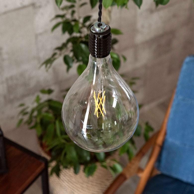 LED電球 E26口金 レトロランプ 照明 クリア 暖色系 エジソン電球 裸電球 直径16.5cm 大きい 船舶用ランプ風 ライト 照明器具 98408 | ブランド登録なし | 09