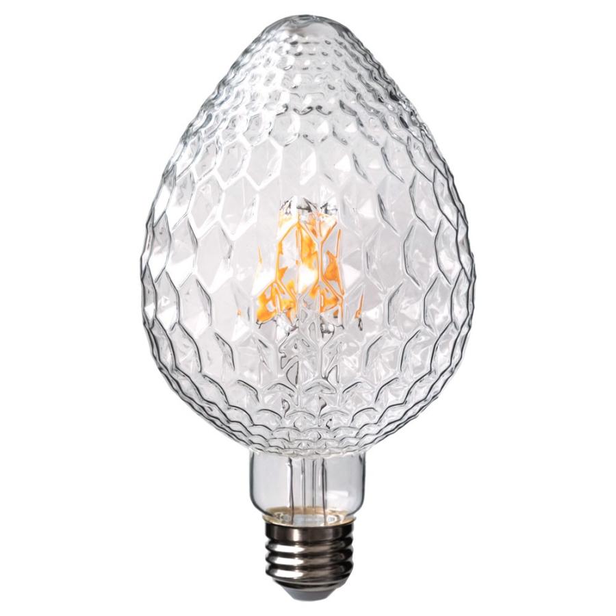 LED電球 E26口金 クリア 暖色系 エジソン電球 レトロランプ 照明 裸電球 直径9.6cm エッグ型 ライト 照明器具 98409 | ブランド登録なし | 12