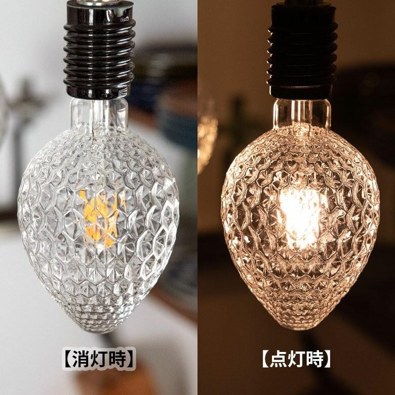 LED電球 E26口金 クリア 暖色系 エジソン電球 レトロランプ 照明 裸電球 直径9.6cm エッグ型 ライト 照明器具 98409 | ブランド登録なし | 02