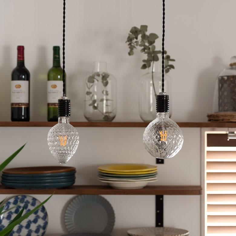 LED電球 E26口金 クリア 暖色系 エジソン電球 レトロランプ 照明 裸電球 直径9.6cm エッグ型 ライト 照明器具 98409 | ブランド登録なし | 04