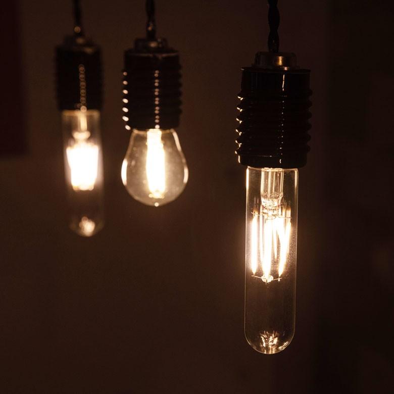 LED電球 E26口金 クリア レトロランプ 暖色系 エジソン電球 照明 裸電球 直径3cm ライト 試験管形 縦長 照明器具 98412 | ブランド登録なし | 03