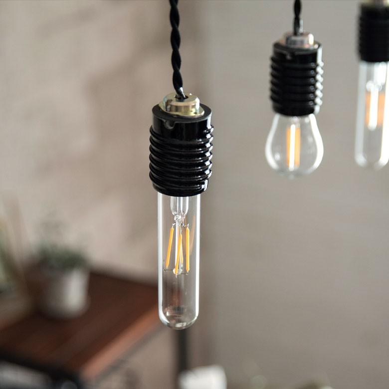 LED電球 E26口金 クリア レトロランプ 暖色系 エジソン電球 照明 裸電球 直径3cm ライト 試験管形 縦長 照明器具 98412 | ブランド登録なし | 04
