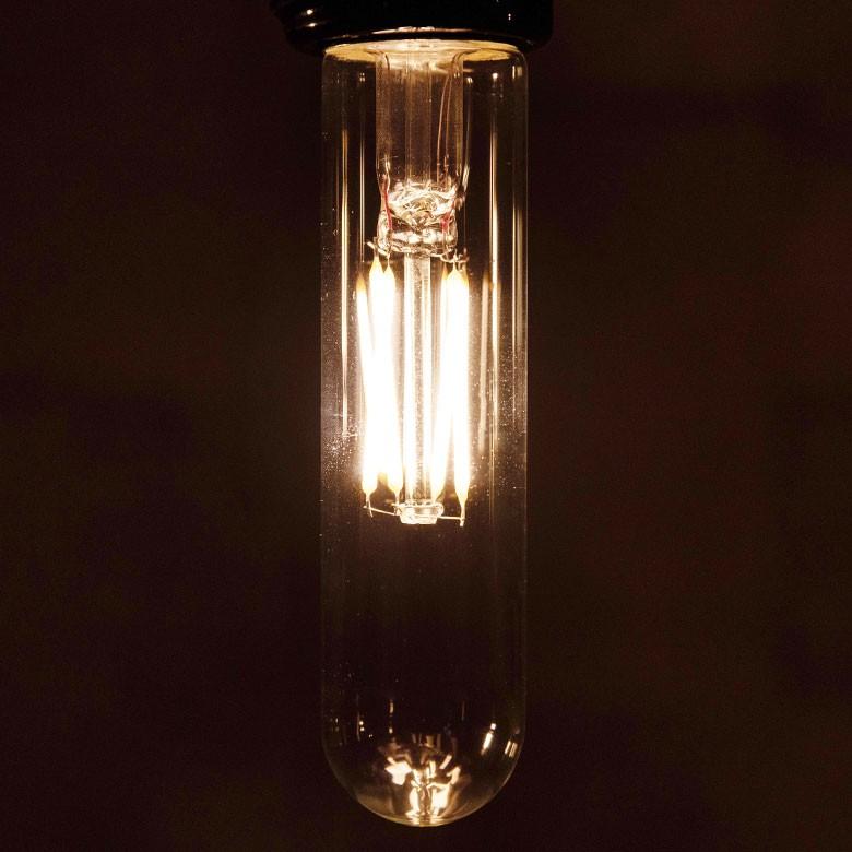LED電球 E26口金 クリア レトロランプ 暖色系 エジソン電球 照明 裸電球 直径3cm ライト 試験管形 縦長 照明器具 98412 | ブランド登録なし | 05