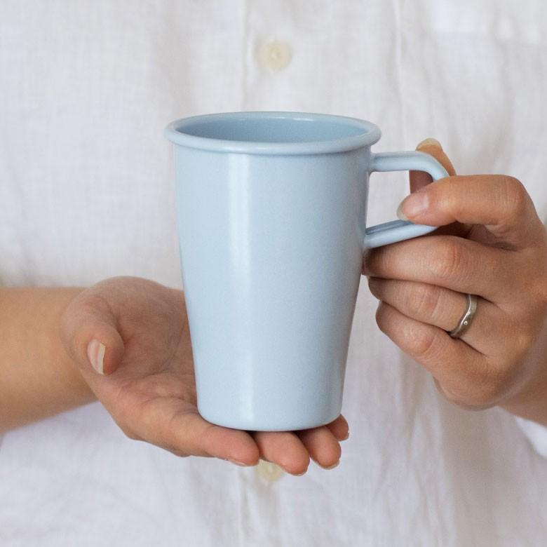 マグカップ ホーロー 320ml カップ タンブラー マグ 食器 プラットチャンプ ナチュラル 持ち手付き ホーロー食器 耐熱 キャンプ アウトドア キッチン用品 98504 | ブランド登録なし | 10