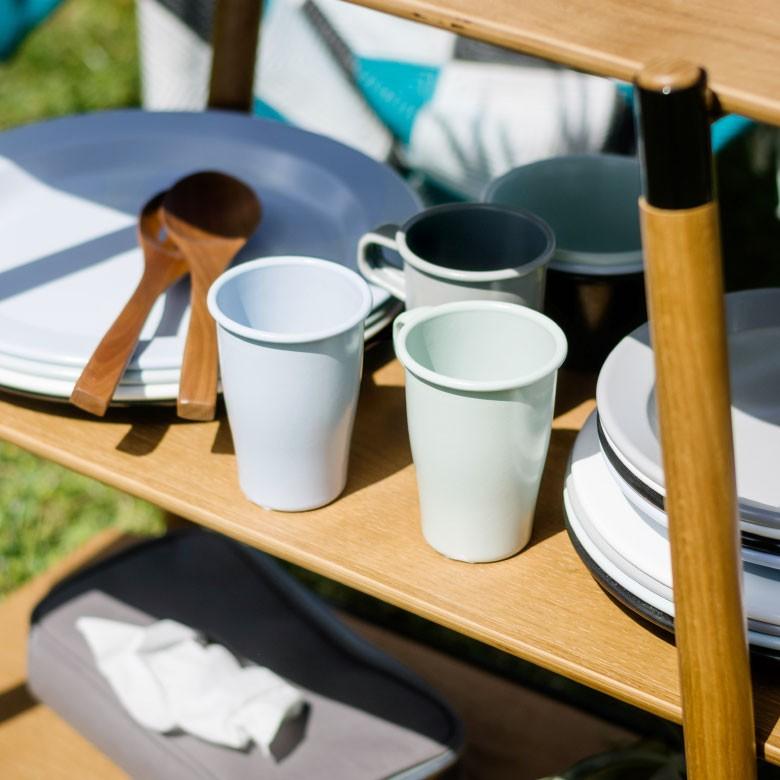 マグカップ ホーロー 320ml カップ タンブラー マグ 食器 プラットチャンプ ナチュラル 持ち手付き ホーロー食器 耐熱 キャンプ アウトドア キッチン用品 98504 | ブランド登録なし | 15