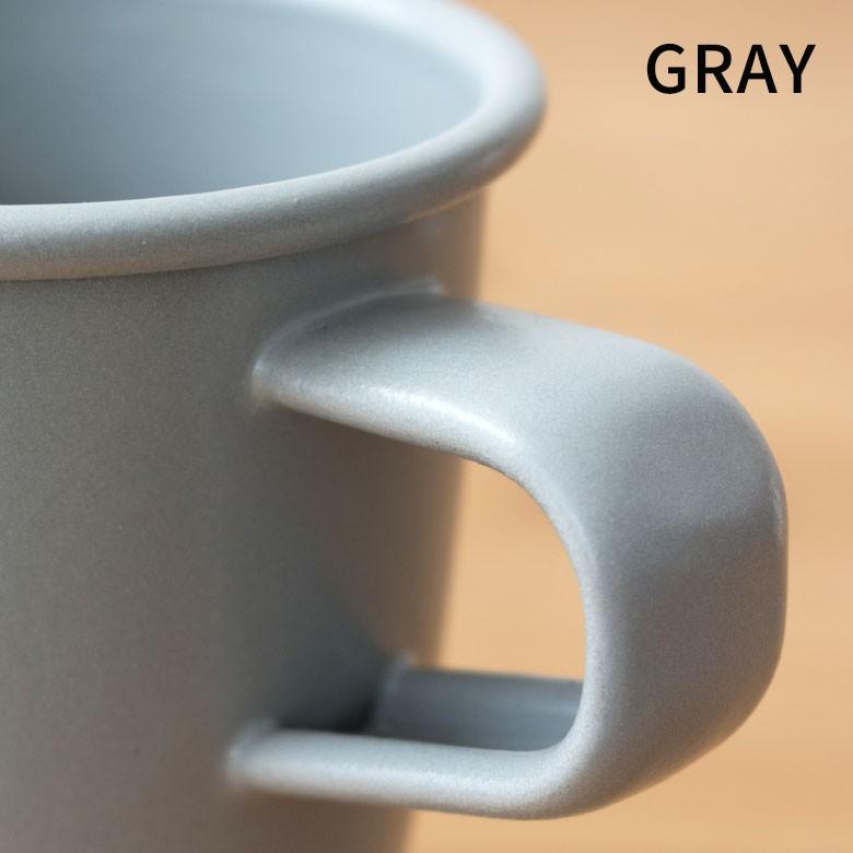 マグカップ ホーロー 320ml カップ タンブラー マグ 食器 プラットチャンプ ナチュラル 持ち手付き ホーロー食器 耐熱 キャンプ アウトドア キッチン用品 98504 | ブランド登録なし | 03