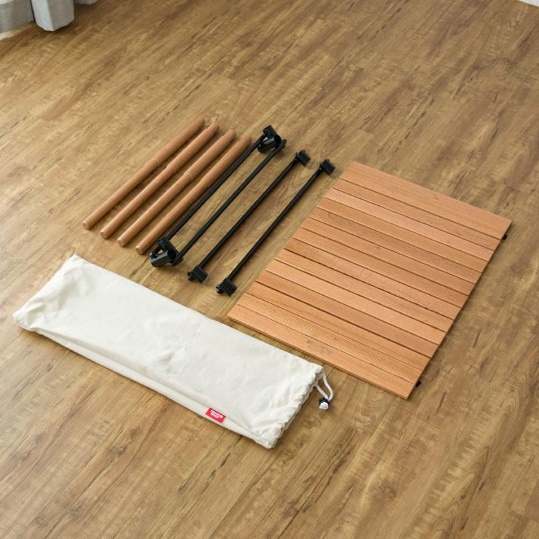 ガーデンテーブル テーブル 天然木製 軽量 幅60cm 高さ40cm 折り畳み キャンプ アウトドア 折りたたみ フォールディングテーブル レジャーテーブル 98601 | ブランド登録なし | 13