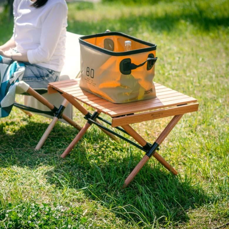 ガーデンテーブル テーブル 天然木製 軽量 幅60cm 高さ40cm 折り畳み キャンプ アウトドア 折りたたみ フォールディングテーブル レジャーテーブル 98601 | ブランド登録なし | 15
