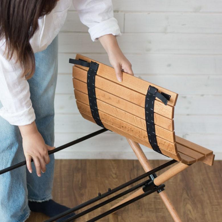 折りたたみ アウトドアテーブル 軽量 レジャーテーブル バーベキュー ガーデンテーブル 折り畳み コンパクト ローテーブル 木製 おしゃれ 98602 | ブランド登録なし | 03