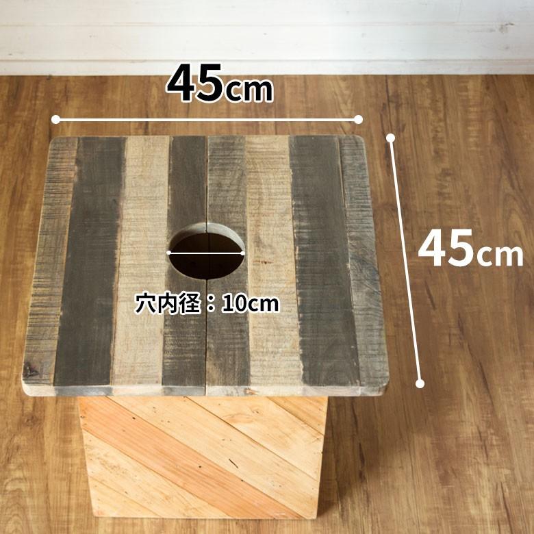 プランツテーブル ガーデンテーブル テーブル 天然木製 角型 45cm × 45cm チーク マンゴー アウトドア コーヒーテーブル 観葉植物 ガーデニング 98607 | ブランド登録なし | 11