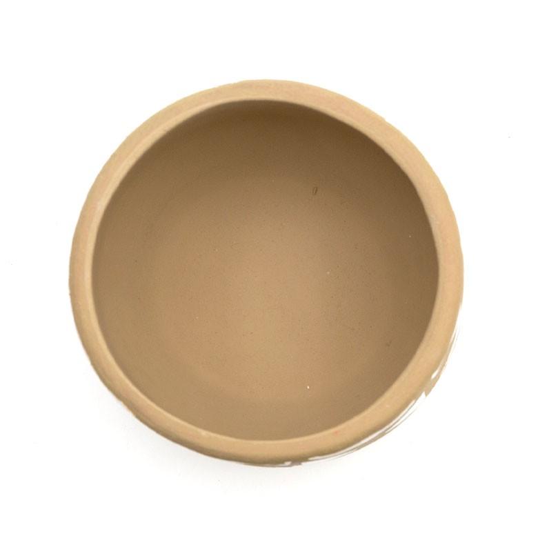 植木鉢 鉢カバー プランターカバー 直径13.5cm 陶器 入れ物 テラコッタ ポット ミニ ガーデン雑貨 インテリア ブラウン ホワイト グレー 98911 | ブランド登録なし | 11