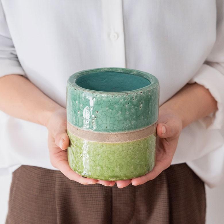 植木鉢 鉢カバー 直径12cm 陶器 ミニポット テラコッタ ポット