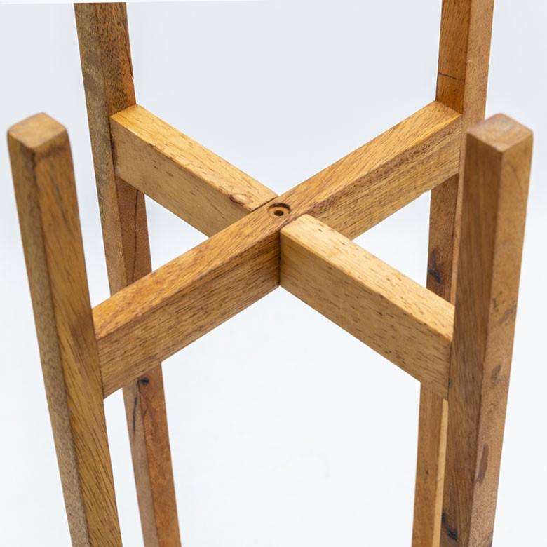 ウッドスタンド プランタースタンド 植木鉢スタンド ウッド スタンド 高さ56cm 木製 スタンド 直径18cm ガーデン雑貨 ポットスタンド 98920 | ブランド登録なし | 04