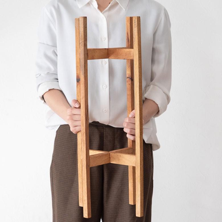 ウッドスタンド プランタースタンド 植木鉢スタンド ウッド スタンド 高さ56cm 木製 スタンド 直径18cm ガーデン雑貨 ポットスタンド 98920 | ブランド登録なし | 06