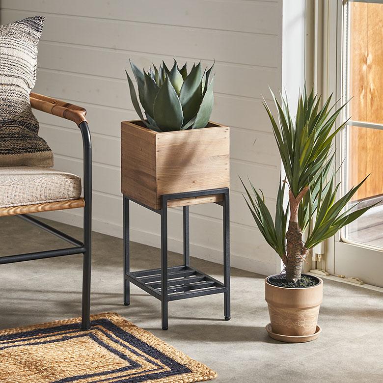 フェイク グリーン アガベ 高さ 32cm 観葉 植物 アーティフィシャル プランツ リュウゼツラン ポット 付 人工 多肉 おしゃれ リゾート 雑貨 造花 西海岸 98922 | ブランド登録なし | 02